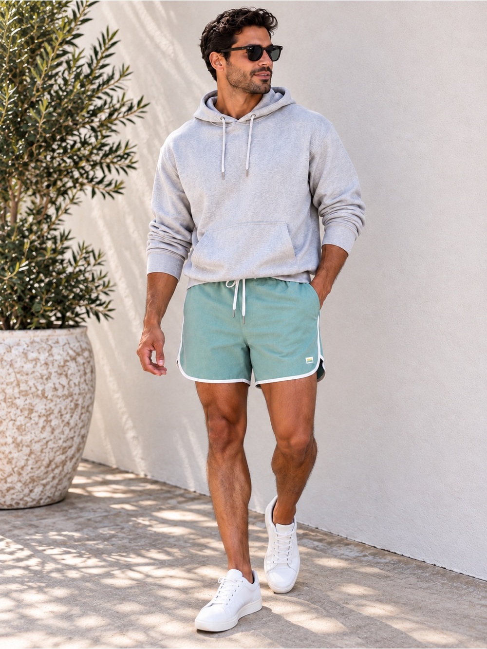 Vuori Banks Shorts Men’s Medium V330 Light Blue Gray 7.5” Performance
